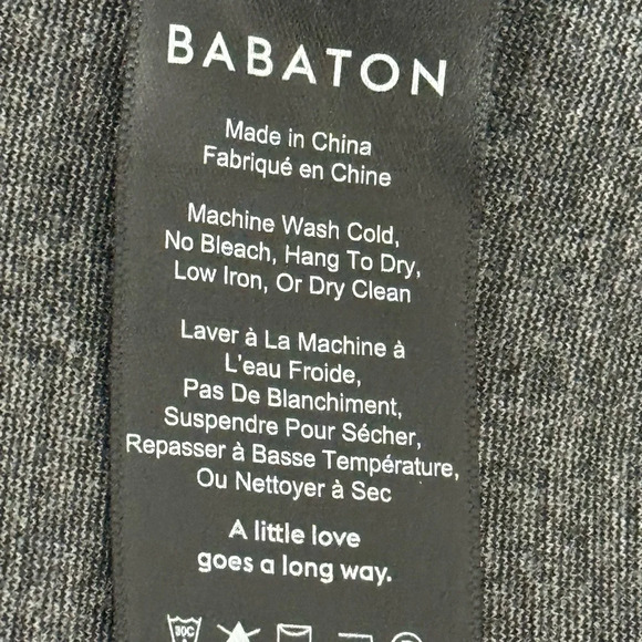 BABATON Aritzia Gray Sleeveless Sheath Mini Dress Work Party Tie Belt Size 0 XS - Picture 5 of 6